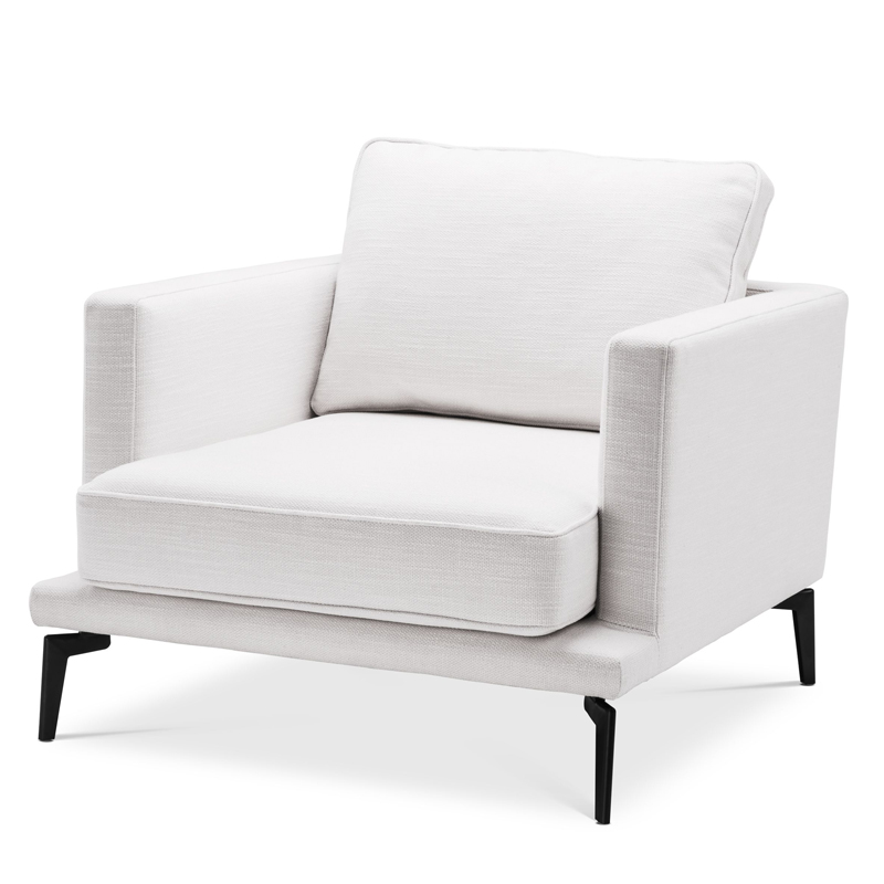 Кресло Eichholtz Chair Avenue 54 Белый Черный в Орле | Loft Concept 