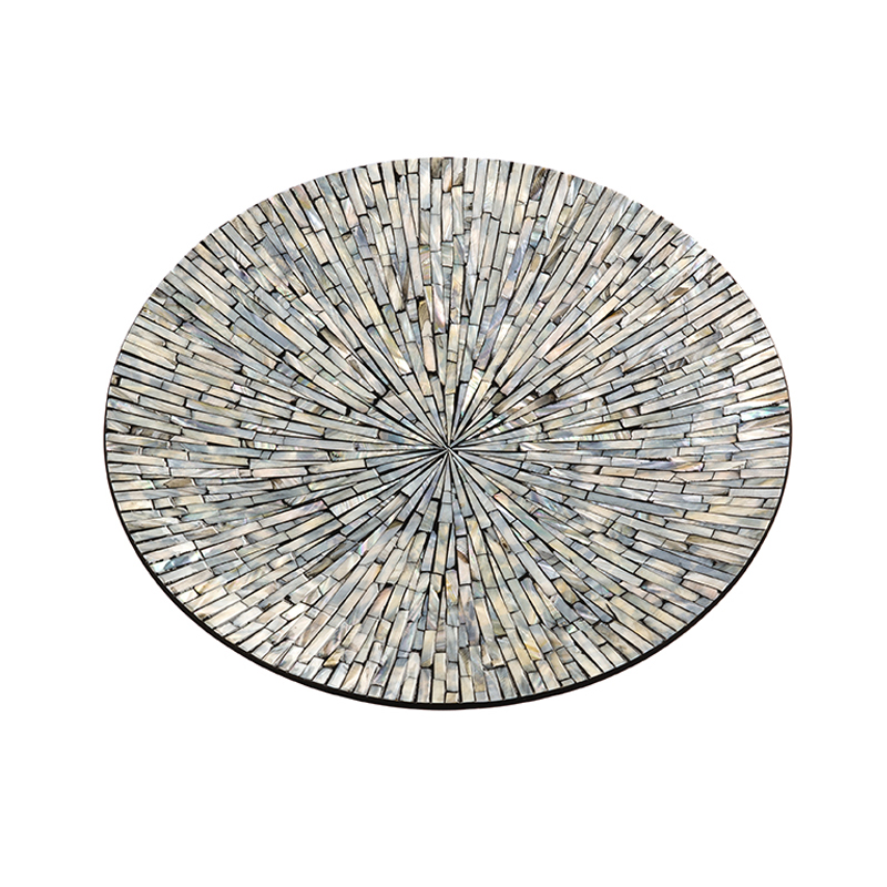 Поднос Nacre Tray Silver Черный Серебряный Поднос Nacre Tray Silver Черный Серебряный в Орле | Loft Concept