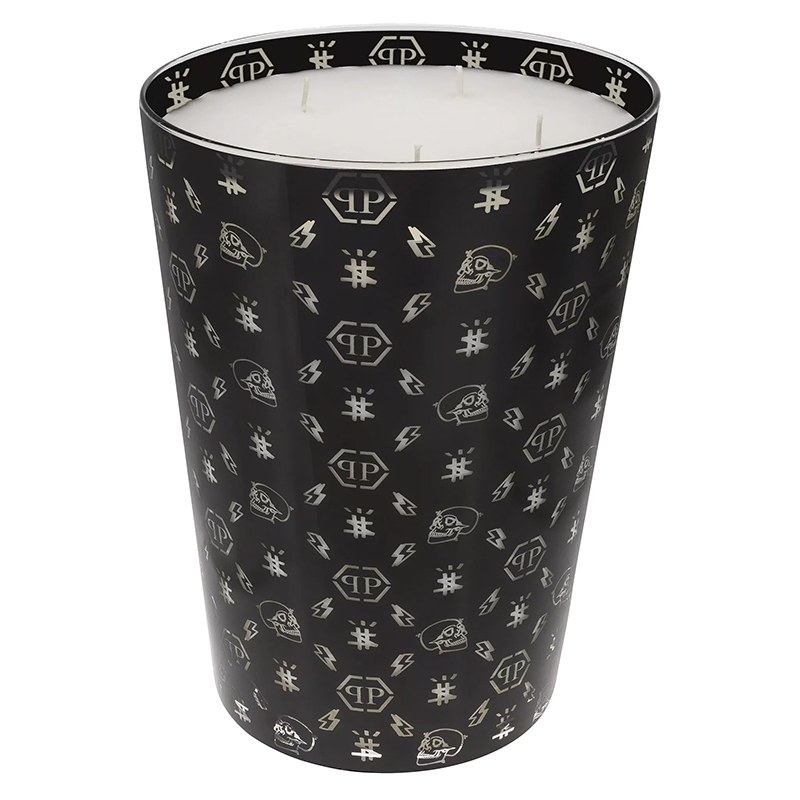 Свеча Philipp Plein Candle Monogram L Черный Белый Свеча Philipp Plein Candle Monogram L Черный Белый в Орле | Loft Concept