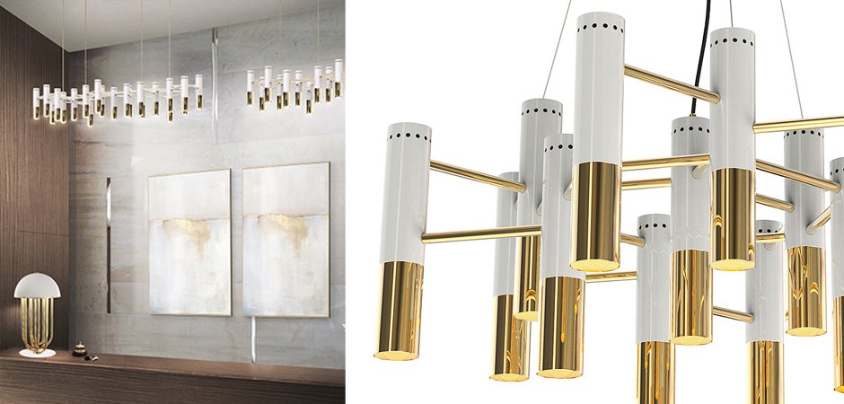 Люстра IKE Delightfull Gold & White Люстра IKE Delightfull Gold & White - Loft-Concept в Орле
