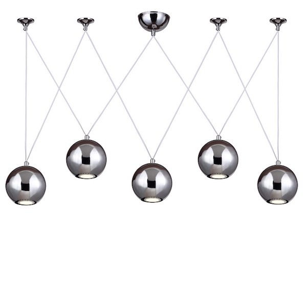 Подвесной светильник Multisphere Pendant Silver 5 Подвесной светильник Multisphere Pendant Silver 5 в Орле | Loft Concept