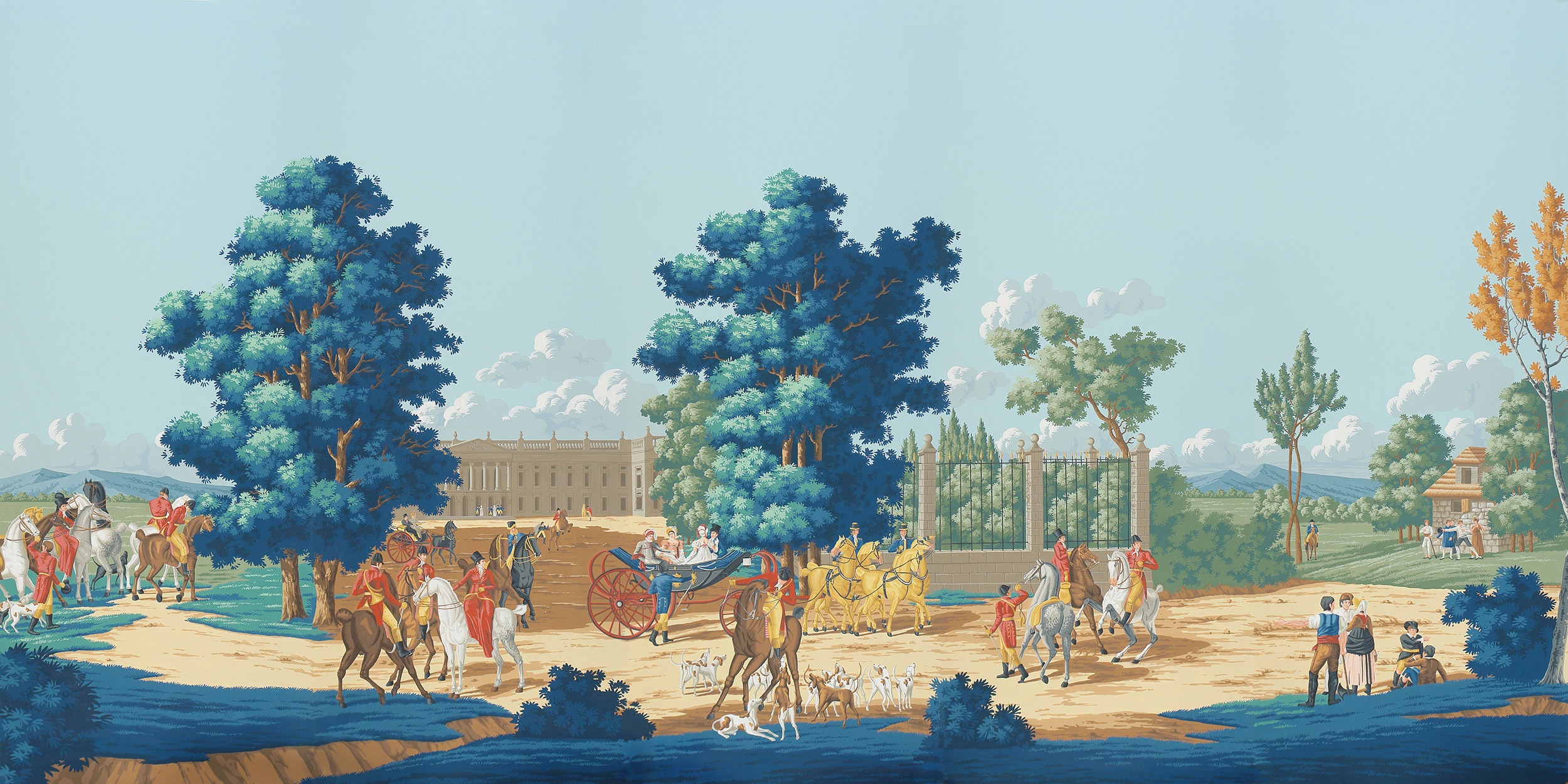 Обои ручная роспись La Chasse de Compiegne Jacquemart Обои ручная роспись La Chasse de Compiegne Jacquemart - постер Loft-Concept в Орле