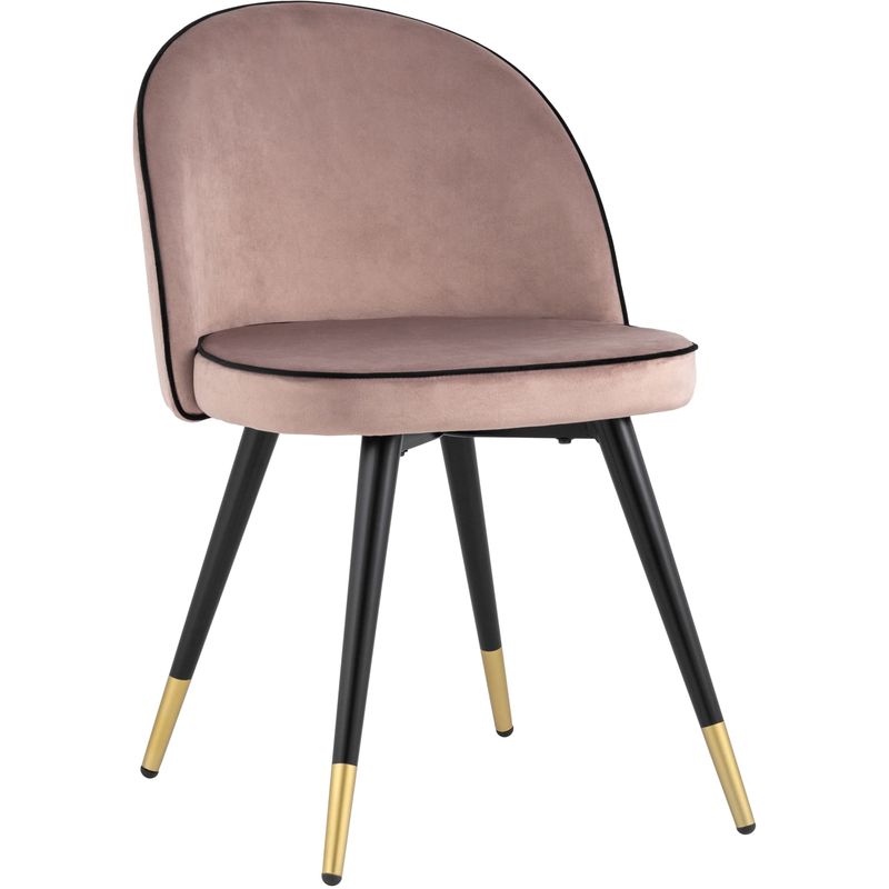 Стул Cooper Chair LUX Пепельно-Розовый Велюр Розовый пастельный Черный Стул Cooper Chair LUX Пепельно-Розовый Велюр Розовый пастельный Черный в Орле | Loft Concept
