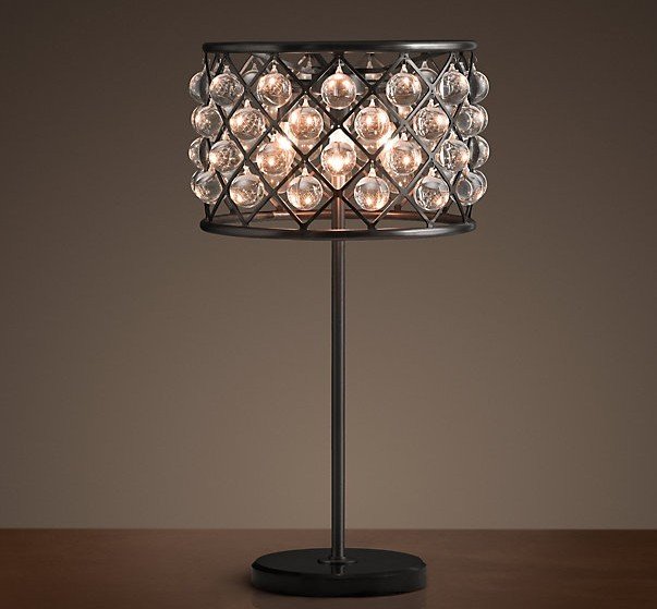 Настольный светильник RH Spencer Table Lamp Черный Настольный светильник RH Spencer Table Lamp Черный в Орле | Loft Concept
