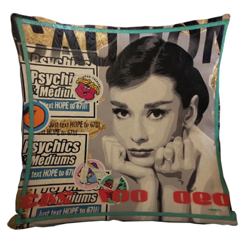 Декоративная подушка Audrey Hepburn #5 Мульти Декоративная подушка Audrey Hepburn #5 Мульти в Орле | Loft Concept