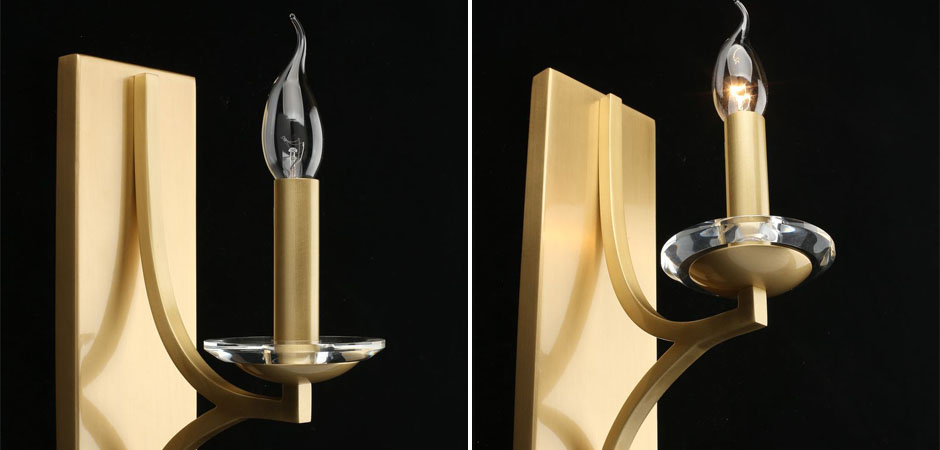 Бра Ancient Sophistication Brass с Хрустальным декором Бра Ancient Sophistication Brass с Хрустальным декором - Loft-Concept в Орле