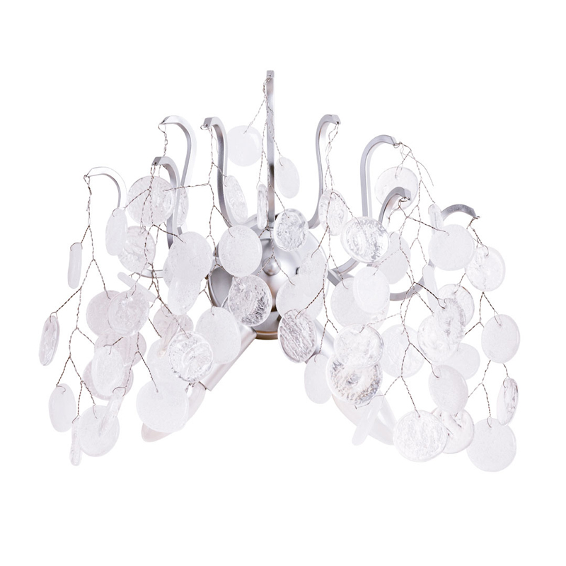 Бра FAIRYTREE Wall Lamp Silver Серебряный Прозрачное Стекло в Орле | Loft Concept 