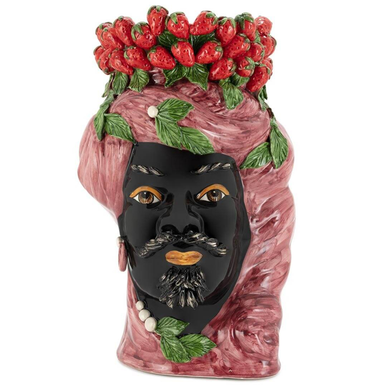 Ваза VASE STRAWBERRIES HEAD MAN BIG Red Бургундский красный Ваза VASE STRAWBERRIES HEAD MAN BIG Red Бургундский красный в Орле | Loft Concept