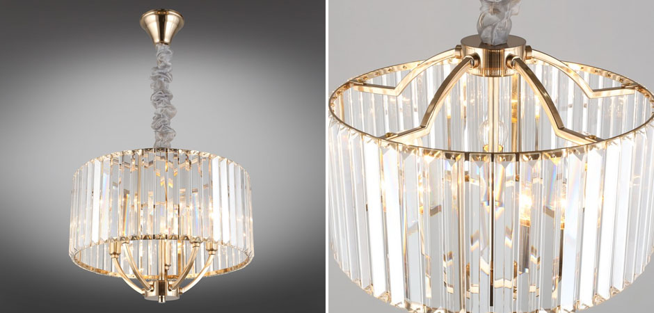 Хрустальная Люстра Glass Strips Gold Хрустальная Люстра Glass Strips Gold - Loft-Concept в Орле
