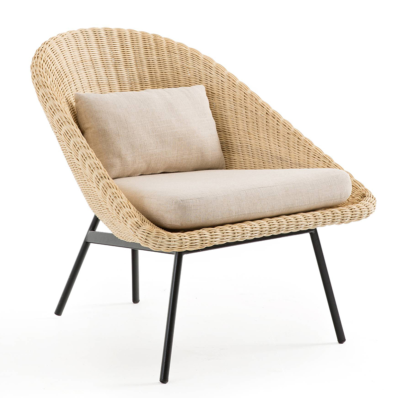 Кресло Marcu Wicker Chair Бежевый Черный Кресло Marcu Wicker Chair Бежевый Черный в Орле | Loft Concept
