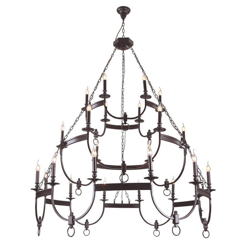 Люстра Claudette Chandelier 24 Коричневый Люстра Claudette Chandelier 24 Коричневый в Орле | Loft Concept
