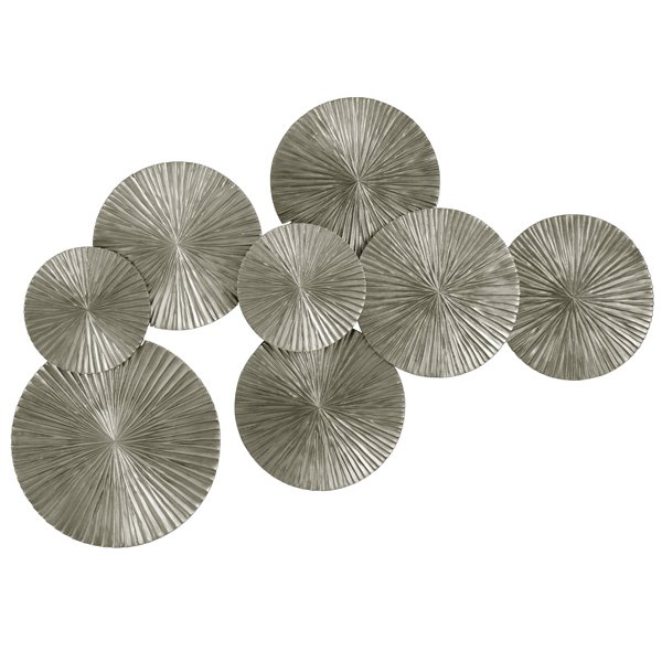 Арт-объект Apollo Silver Wall Plaque Disc Серебряный Арт-объект Apollo Silver Wall Plaque Disc Серебряный в Орле | Loft Concept