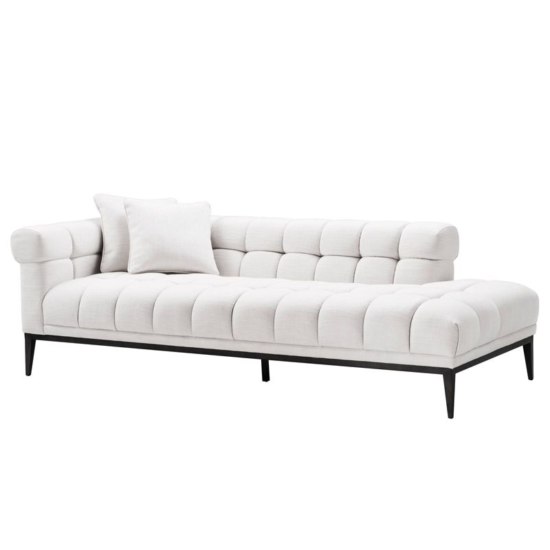 Кушетка Eichholtz Lounge Sofa Aurelio Left Белый Черный Кушетка Eichholtz Lounge Sofa Aurelio Left Белый Черный в Орле | Loft Concept