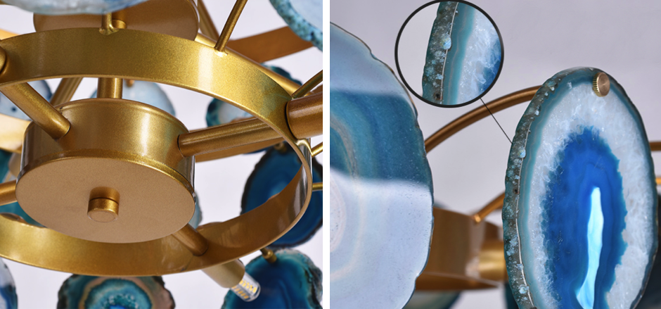 Люстра Agate Burst Chandelier 3 Round blue Люстра Agate Burst Chandelier 3 Round blue - Loft-Concept в Орле