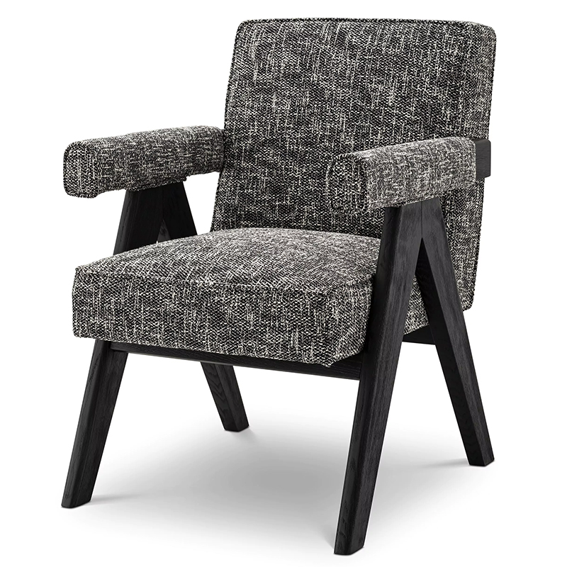 Стул Eichholtz Dining Chair Greta Черный Черный Черно-белый Стул Eichholtz Dining Chair Greta Черный Черный Черно-белый в Орле | Loft Concept