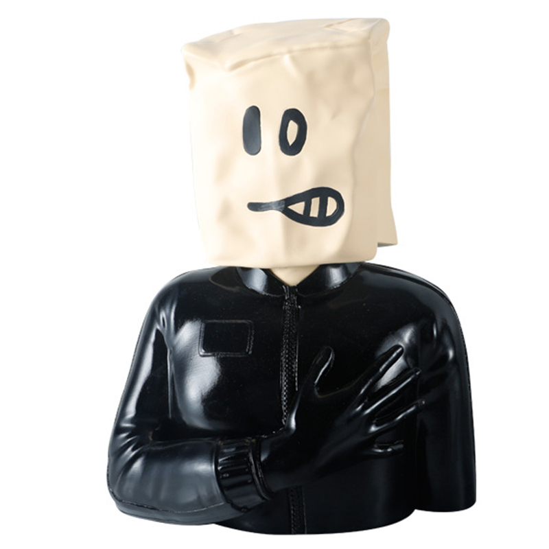 Статуэтка Banksy Package on Head Черный Бежевый в Орле | Loft Concept 