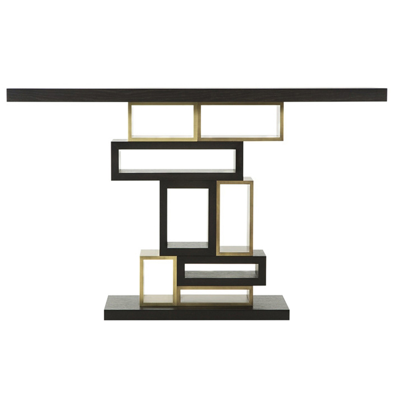 Консоль Rectangles Console Table Коричневый Латунь Консоль Rectangles Console Table Коричневый Латунь в Орле | Loft Concept