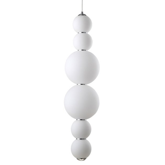 Люстра PEARLS Suspension Pendant Lamp C Белый Хром в Орле | Loft Concept 