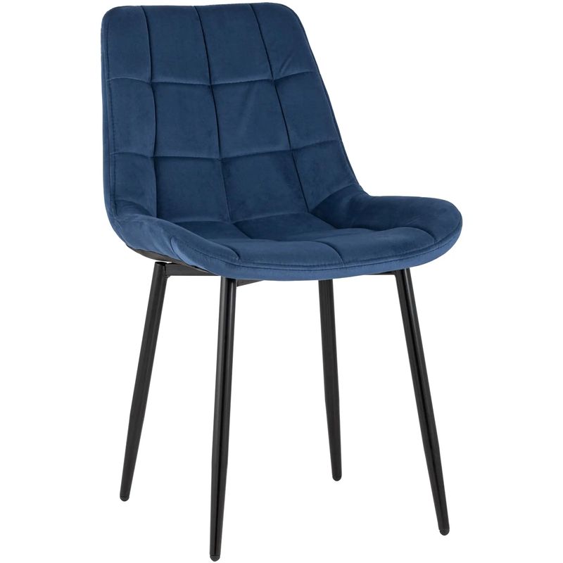 Стул NANCY Chair Синий Цвет Черные Ножки Синий Черный Стул NANCY Chair Синий Цвет Черные Ножки Синий Черный в Орле | Loft Concept