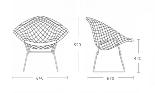 Кресло Bertoia Diamond Chair Кресло Bertoia Diamond Chair в Орле