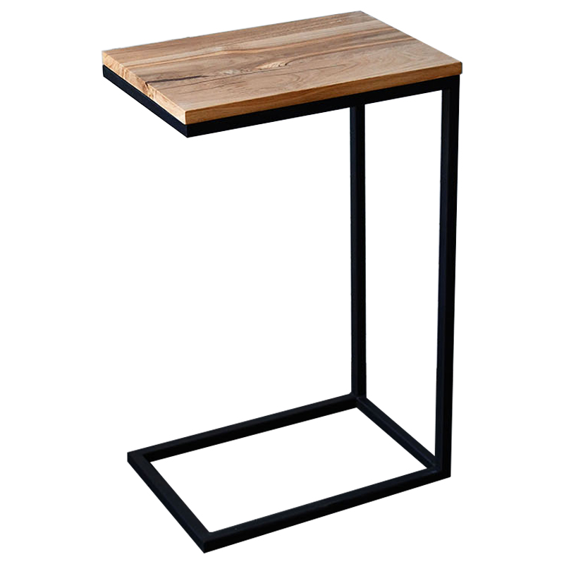 Приставной стол Hanson Industrial Metal Rust Side Table Светлый дуб Черный Приставной стол Hanson Industrial Metal Rust Side Table Светлый дуб Черный в Орле | Loft Concept