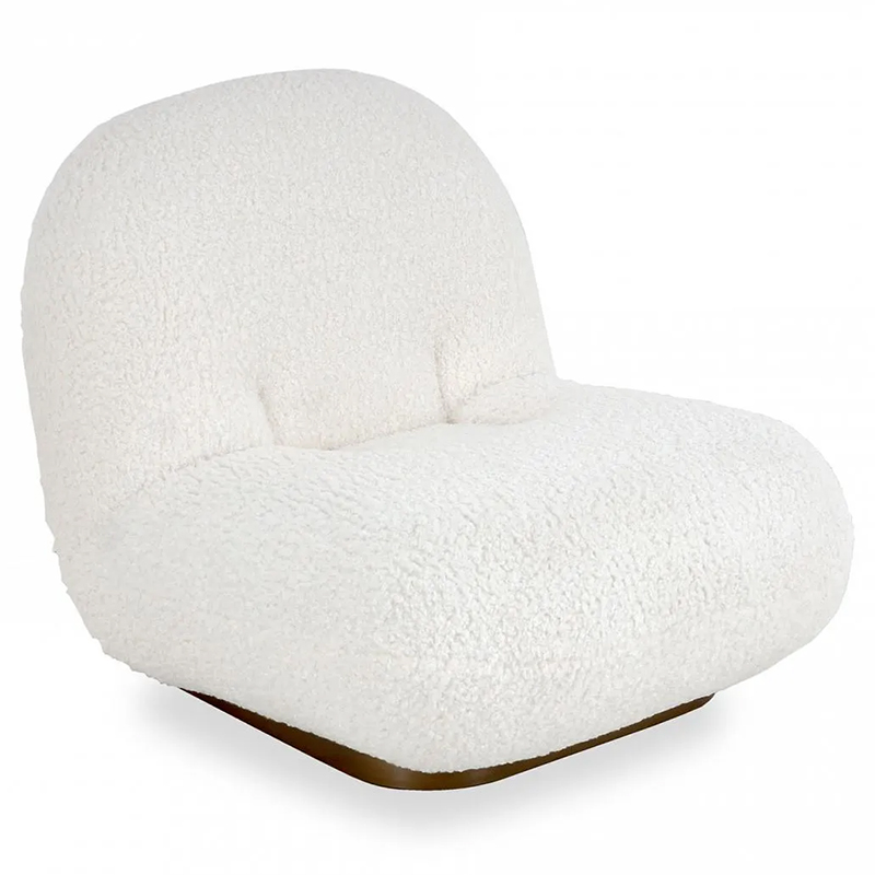 Кресло Herbie White Armchair Белый Золотой Кресло Herbie White Armchair Белый Золотой в Орле | Loft Concept