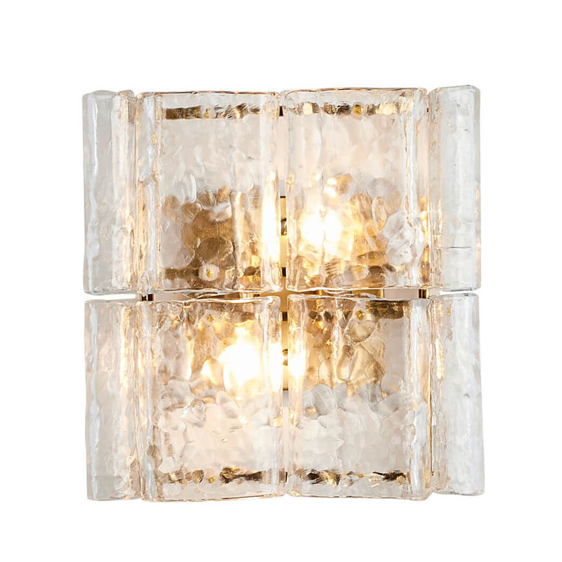 Бра Textured Glass Chandelier bronze Бронза Прозрачное Стекло Бра Textured Glass Chandelier bronze Бронза Прозрачное Стекло в Орле | Loft Concept