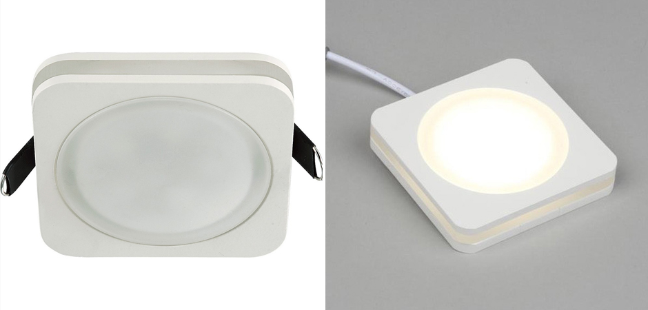 Белый квадратный спот Embedded Light Белый квадратный спот Embedded Light - Loft-Concept в Орле