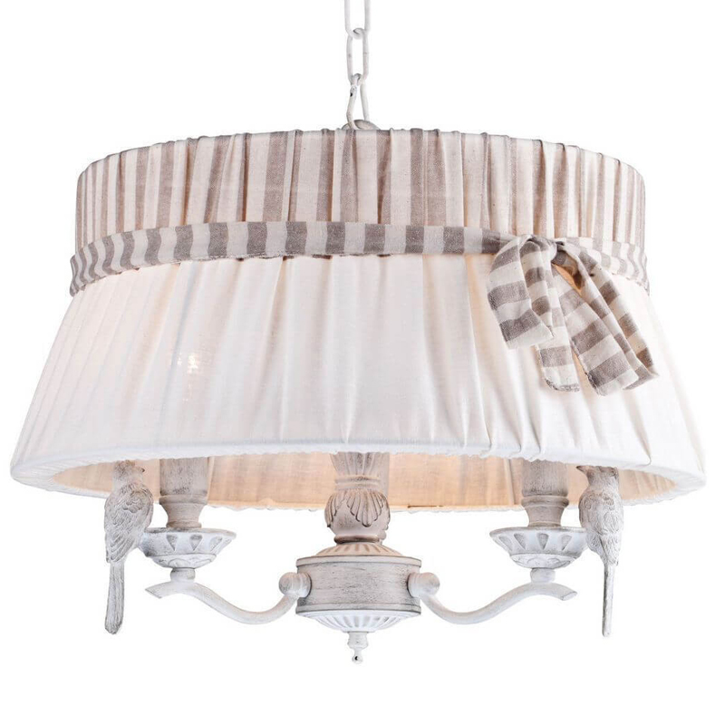 Люстра Refined Provence Chandelier round Белый Бежевый Люстра Refined Provence Chandelier round Белый Бежевый в Орле | Loft Concept