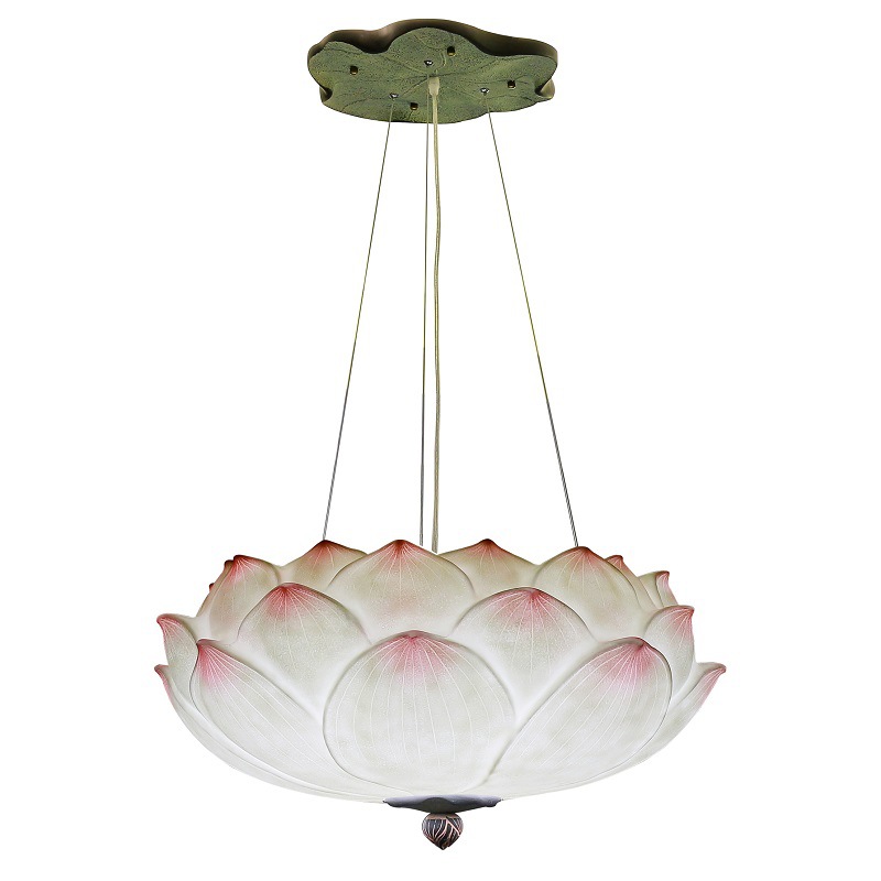 Люстра Pink Lotus Chandelier Белый Розовый пастельный в Орле | Loft Concept 