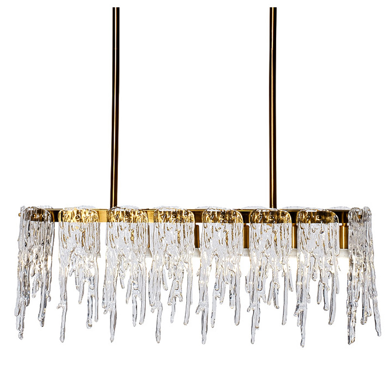 Люстра Cold Heart Line Gold Chandelier Золотой Люстра Cold Heart Line Gold Chandelier Золотой в Орле | Loft Concept