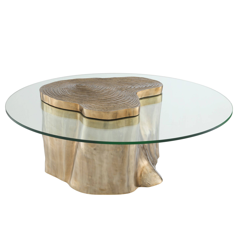 Кофейный стол Eichholtz Coffee Table Urban Латунь Прозрачный Кофейный стол Eichholtz Coffee Table Urban Латунь Прозрачный в Орле | Loft Concept