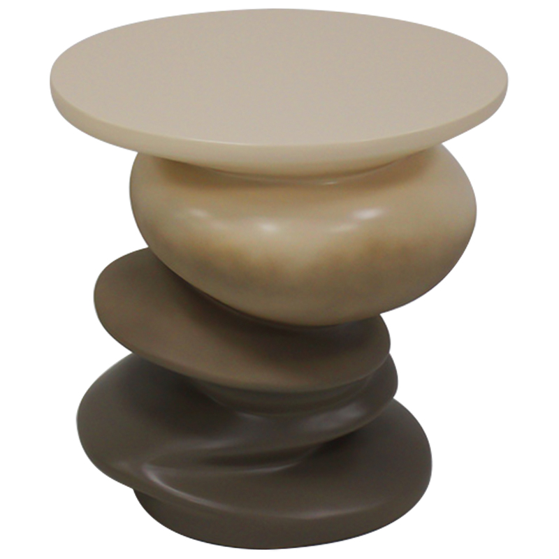 Приставной стол Stacked Stones Side Table Бежевый Коричневый Приставной стол Stacked Stones Side Table Бежевый Коричневый в Орле | Loft Concept