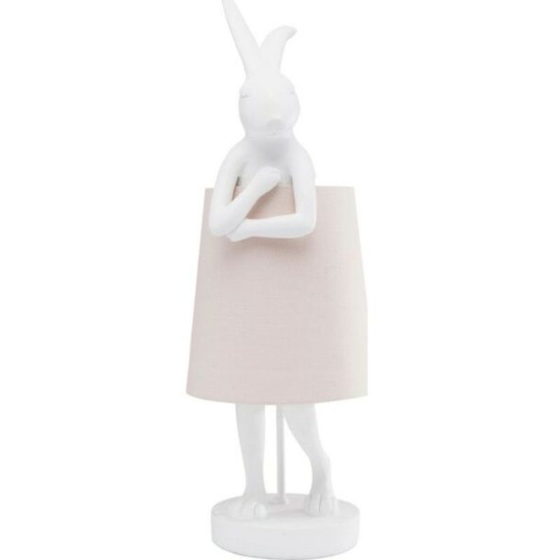 Настольная лампа The White Hare Розовый Белый Настольная лампа The White Hare Розовый Белый в Орле | Loft Concept