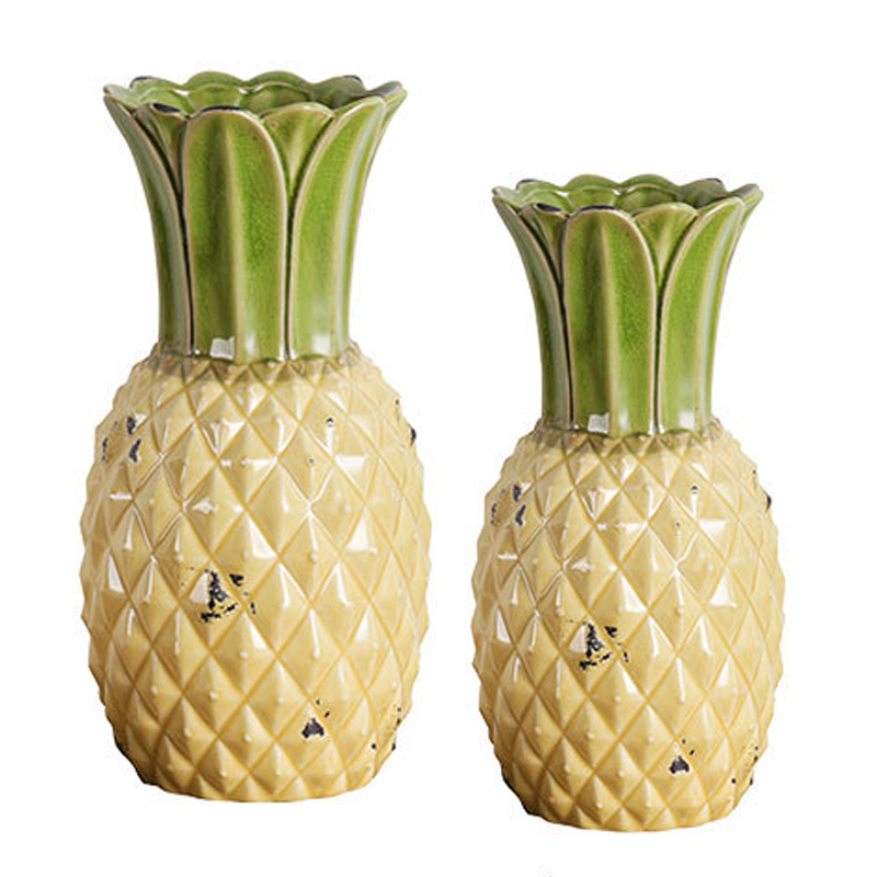 Ваза Pineapple Vase Желтый Зеленый шалфей Ваза Pineapple Vase Желтый Зеленый шалфей в Орле | Loft Concept