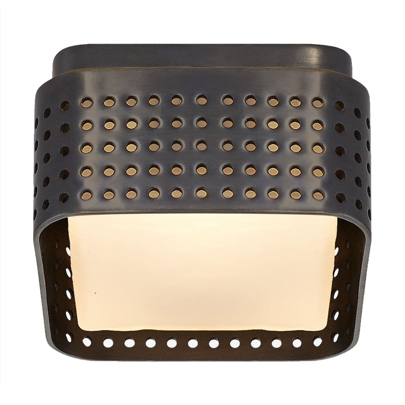 PRECISION Petite Flush Mount Black Черный матовый Прозрачный белый PRECISION Petite Flush Mount Black Черный матовый Прозрачный белый в Орле | Loft Concept