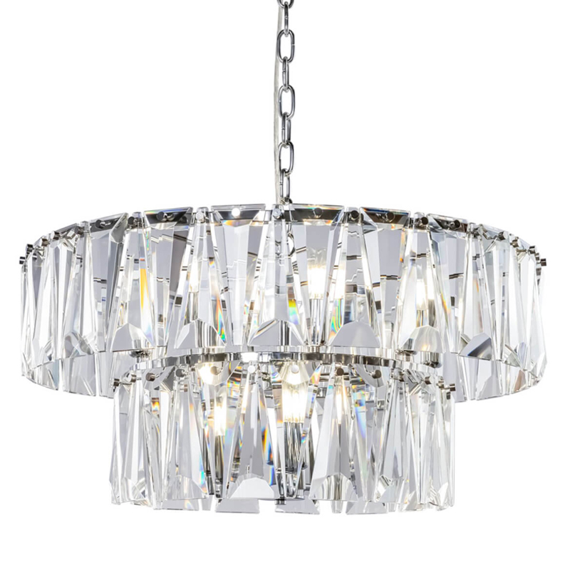 Люстра Ruby Crystal Chandelier Chrome 68 Хром Прозрачный Люстра Ruby Crystal Chandelier Chrome 68 Хром Прозрачный в Орле | Loft Concept