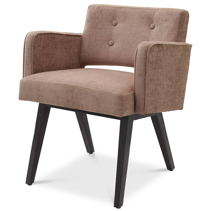 Стул Eichholtz Dining Chair Locarno Песочный Черный Стул Eichholtz Dining Chair Locarno Песочный Черный в Орле | Loft Concept