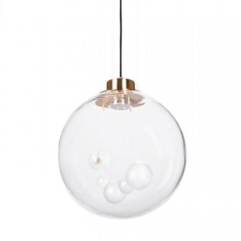 Подвесной светильник Lamps Inside Bubbles bottom round Золотой Прозрачный Подвесной светильник Lamps Inside Bubbles bottom round Золотой Прозрачный в Орле | Loft Concept