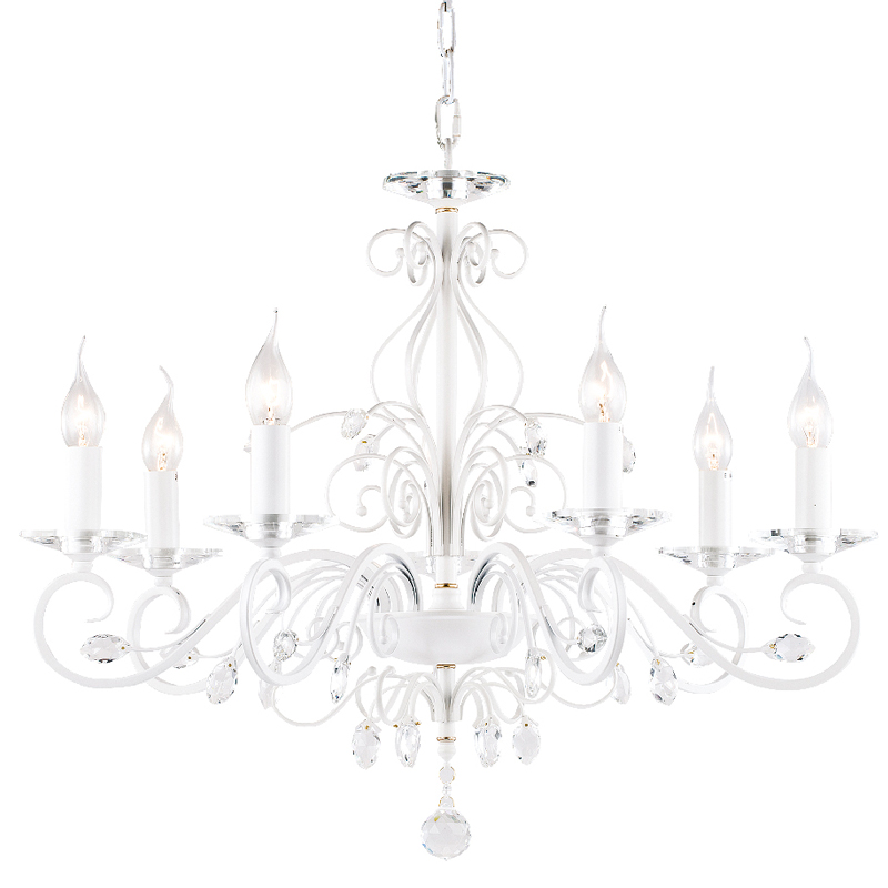 Люстра Magali Chandelier 72 Белый Прозрачный Люстра Magali Chandelier 72 Белый Прозрачный в Орле | Loft Concept