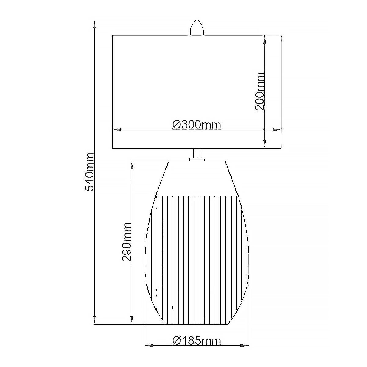 Настольная лампа с белым цилиндрическим абажуром и серебристым овальным основанием Quintiesse в Орле