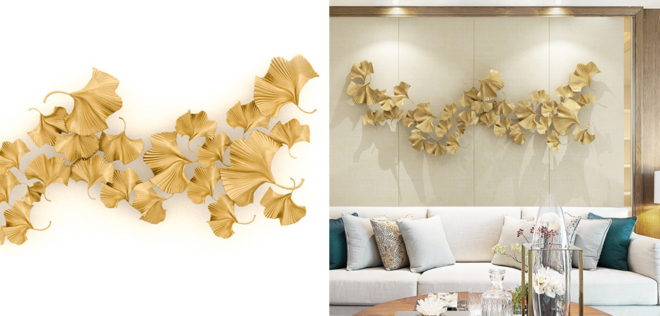 Аксессуар на стену Golden Ginkgo Leaves Аксессуар на стену Golden Ginkgo Leaves - Loft-Concept в Орле