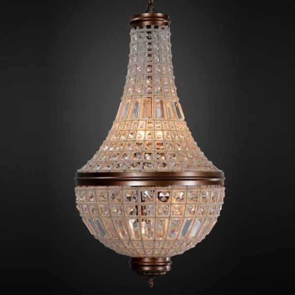Люстра RH 19th c. Casbah Crystal Pendant Tall 45 Темная бронза винтаж Люстра RH 19th c. Casbah Crystal Pendant Tall 45 Темная бронза винтаж в Орле | Loft Concept