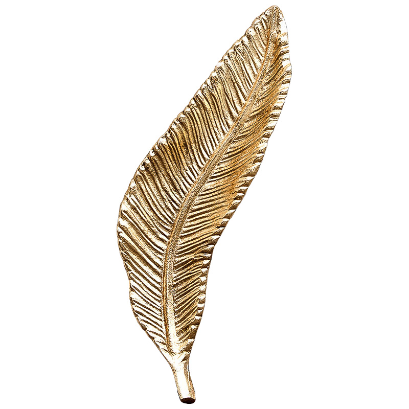 Аксессуар Gold Oblong Leaf Золотой Аксессуар Gold Oblong Leaf Золотой в Орле | Loft Concept