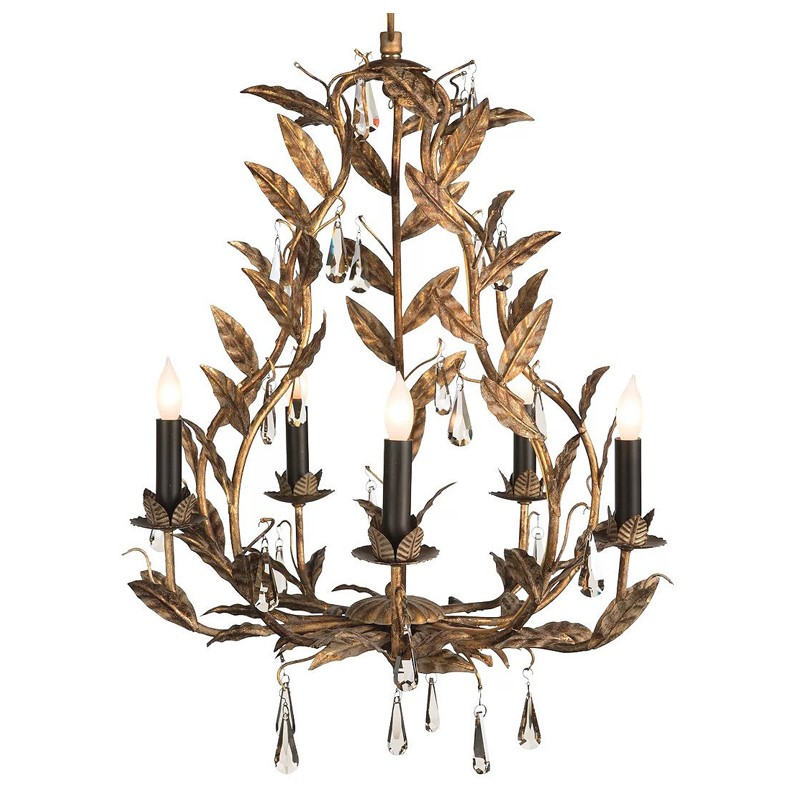 Люстра Onorada Chandelier antique gold Золотой Люстра Onorada Chandelier antique gold Золотой в Орле | Loft Concept