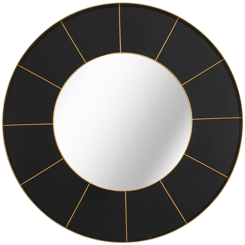 Зеркало Sectors Circle Mirror black Зеркало Sectors Circle Mirror black в Орле | Loft Concept