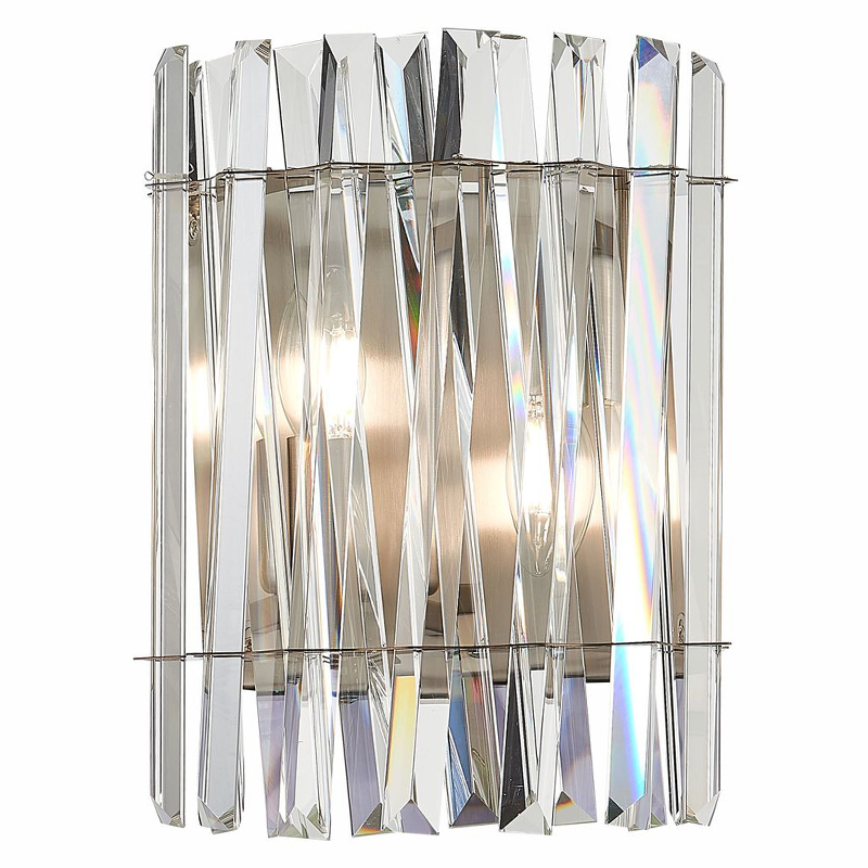 Бра Kaeden Glass Wall Lamp Прозрачный Никель Бра Kaeden Glass Wall Lamp Прозрачный Никель в Орле | Loft Concept