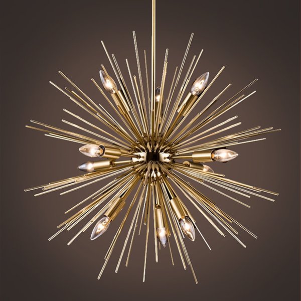 Люстра Astra Chandelier Sputnik Gold 60 Золотой Люстра Astra Chandelier Sputnik Gold 60 Золотой в Орле | Loft Concept