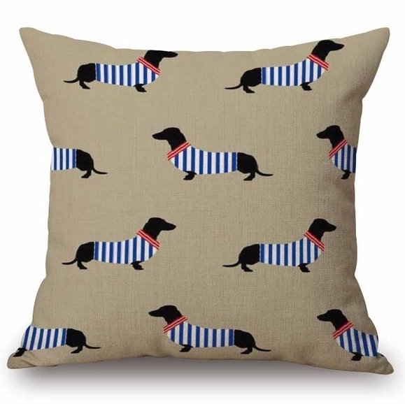Декоративная подушка Dachshund Pattern Декоративная подушка Dachshund Pattern в Орле | Loft Concept