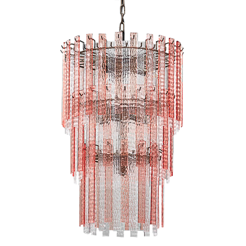 Люстра Victoire Chandeliers Хром Прозрачный Малиновый (Crimson) Люстра Victoire Chandeliers Хром Прозрачный Малиновый (Crimson) в Орле | Loft Concept